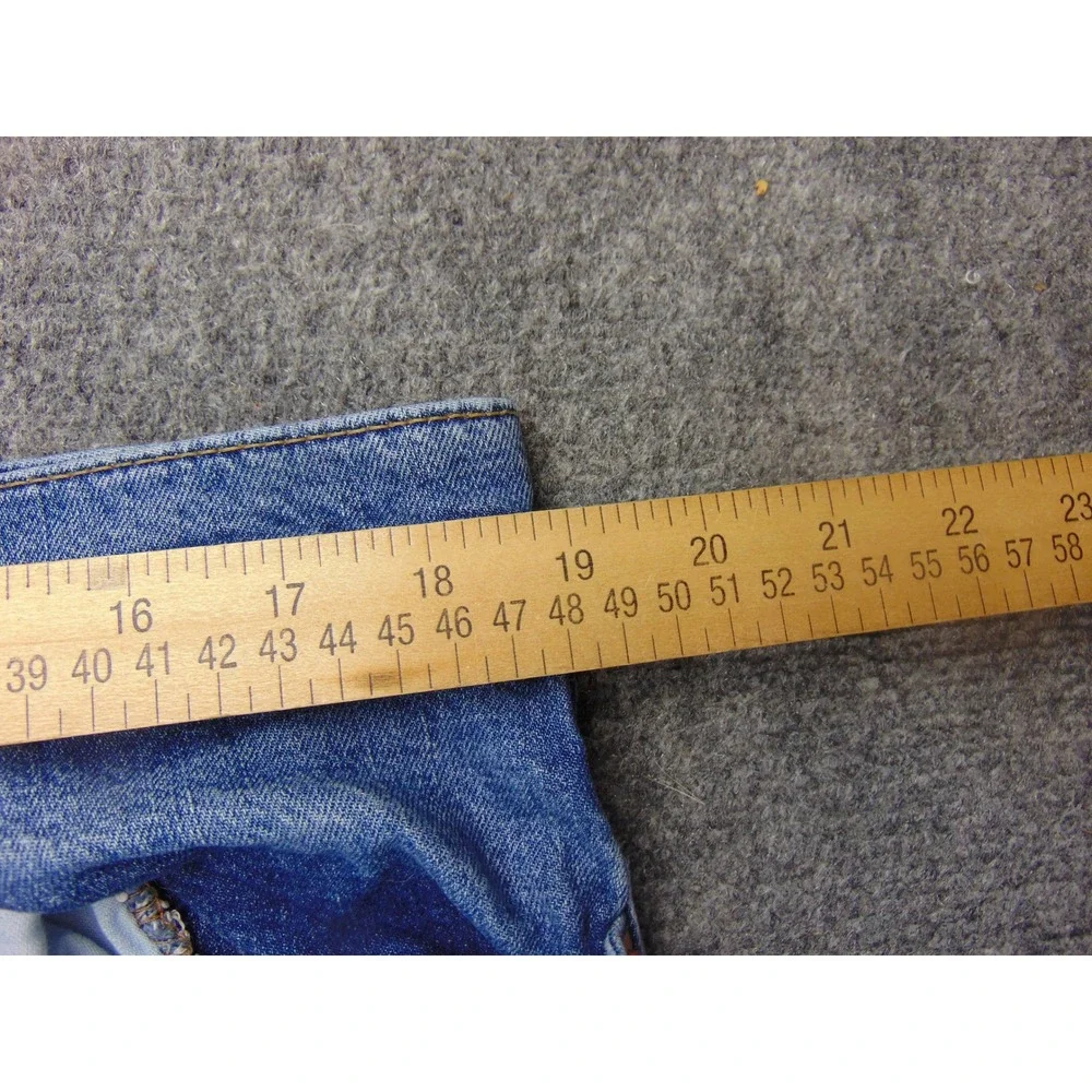Levi's 541 Mens 38x29 Athletic Taper Blue Solid Denim Jeans Classic Casual